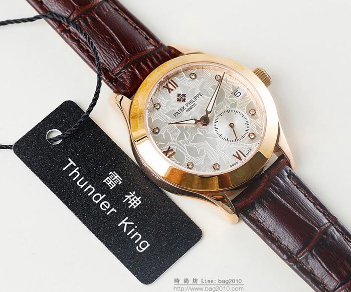 百達翡麗PATEK PHILPPE LS精品 新款 進口全自動機械機芯 316精鋼表殼 小牛皮錶帶 高端情侶對表  wssb3625